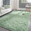 Pettop Tappeto soffice verde salvia per camera da letto e soggiorno, 1,5 x 2,3 m, super morbido, a pelo lungo, in peluche, per ragazze, bambini e ragazzi, antiscivolo e lavabile, per asilo nido e aule