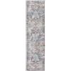 RugVista Dhabi Oriental, Tappeto, Orientali, 80 x 300 cm, Rettangolare, Pelo corto, Soggiorno, Camera da letto, Cucina, Corridoio, Lavabile in lavatrice, Terracotta/Blu