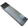 Eawfgtuw Pagnotta rettangolare in acciaio inox per teglia da forno 40 x 10 cm, con coperchio rimovibile per tiramisù e dessert, distribuzione uniforme del calore, lavabile in lavastoviglie, (40 x 8 x 6 cm