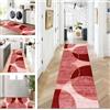 ZUZEKU Tappetino per Corridoio Cucina Lavabile Antiscivolo 50X150cm Boho Rosso Lungo Tappeto da Cucina Tappetino per Ingresso Tappeto per Corridoio Soggiorno Camera da Letto Misura Anpassabile