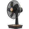 Newlux - Ventilatore da tavolo Desk W500 con 5 pale (Ø 40 cm), 3 velocità, oscillazione 90° e timer 60 min. Ventilatore da tavolo grande ribaltabile 40° con motore in rame | Altezza 62 cm | Legna
