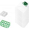 IMPORT GE.RA. EXPORT Kit Folletto VK 200/220S con 12 Sacchetti, PROFUMI E 2 FILTRI, Microfibra