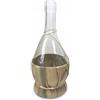 Euroshoppingonline Pezzi Fiasco Fiaschetto impagliato bottiglia con paglia tappo in sughero bottiglietta vino enologico (VETRO/PAGLIA LT 1)
