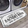 Caihoyu Tappetino per lavanderia, decorazione rustica, tappeto per lavanderia, 99 x 50,8 cm, sfondo shabby chic