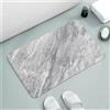 RUILBJM Colore Chiaro Marmo Tappeti da Bagno Assorbenti, Tappeto Bagno Antiscivolo Lavabile Morbido, Asciugatura Rapida Tappetino per Doccia Ingresso Camera da Letto Zerbino (Grigio,60x90 cm)