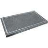 Etna Stone&Design BISTECCHIERA_LAVA GRILL III_ L-50x30x3 cm. Pietra lavica Naturale dell'Etna Antiaderente per FORNO e BARBECUE