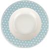 Nada Home Servizio di piatti fondo Isabelle Rose a pois Shabby chic in porcellana 6pz 5100