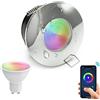 Zeitnet Inc. Faretto incasso IP65 SMART WiFi 5W GU10 LED RGBW RGB RGBCCT dimmerabile cromoterapia bagno box doccia