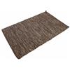 Casa Service Reno Tappeto Cotone Lavabile Bagno Cucina Antiscivolo Lavabile in Lavatrice (Brown, 50x80 cm)