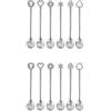Sambonet Set 12 Cucchiaini Party Portafortuna Living Inox Antique