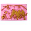 RTSP Stampi Per Torta Fondente In Silicone Stampo In Silicone Rosa Ramo Di Uccello Torta Fondente Decorazione Circostante Stampo