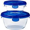 Pyrex Cook & Go - Set di misure diverse (2 pezzi rotondi)