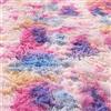 AIMECO Tie-dye - Tappeto per camera da letto, diametro 200 cm, morbido tappeto per soggiorno, cameretta dei bambini, camera da letto, colore rossastro, viola