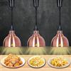 BOVDC Lampade Riscaldanti Cucina, Lampada Riscaldante per Alimenti Regolabile, Sospeso Lampada Scaldavivande Ristorante, 250W Lampade Scaldavivande Cucina, Ristoranti, Hotel(B-25cm,3 Pezzi)
