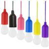 BSTCAR 6 lampadine LED da campeggio portatili con interruttore a trazione, funzionamento a batteria (AAA), lampada bianca calda per escursioni, pesca, campeggio, tenda, giardino, decorazione