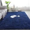 Hearda Tappeto Salotto Pelo Lungo Shaggy, Tappeto Peloso per Camera da Letto Morbido e Soffice Tappetino Peloso Pelo Lungo Moderno Lavabile con Fondo Antiscivolo (Blu navy,80x200cm)