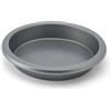 KitchenAid Teglia rotonda antiaderente svizzera in acciaio alluminato, lavabile in lavastoviglie, contorno argento, 25,4 cm