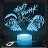 Lampephoto.fr - Lampada 3D D. Punk, Luce Notturna Tattile Duo Cantantes D. Punk, Illusione 3D Led, Idea Regalo di Natale per Ragazzi e Ragazze Lampada da Comodino per Bambini o Adulti, Gadget TOP
