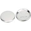 TOPINCN Parti per la Creazione di Badge, 100 Set 56 Mm/2,2 Pollici Parti di Bottoni a Spillo per Badge in Bianco Set di Badge Rotondi Kit per Badge a Bottone in Metallo Fornitura di