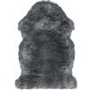 IlGruppone Tappeto in Finta Pelliccia Sintetica Di Agnello Pecora A Pelo Lungo Decorativo Super Morbido 60 x 90 Cm - Grigio