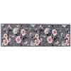 Astra tappetino morbido e soffice Pure & Soft - tappetino antipolvere colorato - zerbino per interni - zerbino resistente - 50x150cm (colore: fiori grigio-rosa)