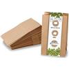 BIOZOYG Piccoli Sacchetti di Carta Kraft I Sacchetto di Carta Marrone Sacchetto Regalo Bio I Sacchetto di Carta A Fondo Riciclabile I Borsa A Fondo Quadrato Non Sbiancato I Borsa A Fondo