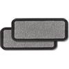 Astra Zerbino per esterni e interni - 25x60 cm Set da 2 Motivo argento - Zerbino antiscivolo - Tappeto cattura-sporco molto resistente - Zerbino per gradini
