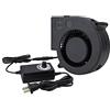 ARTGOS Motore Centrifugo Dell'Aria, 97MM Turbo Blower Fan 12V DC Connettore Femmina 97x94x33mm Ventola Di Raffreddamento Centrifuga Con Adattatore Di Alimentazione Velocità Regolabile Asciugatura Superficial