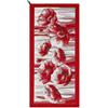 Pierre Tappeti Tappeto AMSTERDAM ROSSO moderno floreale tulipani, passatoia cucina multiuso lavabile antiscivolo cm.55x115