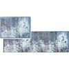 Astra fluffy-soft clean-off mat Pure & Soft - tappetino antipolvere zerbino per interni - zerbino resistente - azzurro cemento 50x70 e 50x150 cm