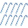 HEBEOT 10 bastoncini natalizi gonfiabili in PVC per uso festivo, realizzati per decorazioni resistenti e colorate per migliorare gli spazi festivi (blu)