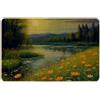 Generic Zerbino primaverile natura erba paesaggio fiori e piante sole lago albero verde smeraldo gomma assorbente antiscivolo impermeabile lavabile porta d'ingresso interno esterno casa garage zerbino