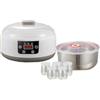 Manillefu Macchina per yogurt con timer e controllo della temperatura regolabile, macchina per yogurt, dimensioni 22 x 22 x 15 cm (normative europee)