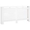 HOMCOM Copritermosifoni a Doghe con Ripiano Portaoggetti 172x19x81cm Bianco | Copri Termosifone Moderno, Antiribaltamento, Copertura Radiatore MDF, Soggiorno, Corridoio, Ufficio