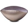 Onlylux Coppa Burano in Vetro Centrifugato Decorato a Mano - Centrotavola Decorativo 28 x 9,5 m - Coppa in Vetro Artigianale per Arredo Casa - Rosa Antico Glicine