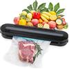 Qivine 5 in 1 Macchina Sottovuoto Alimenti, Macchina per Sottovuoto con Taglierina Integrata, Macchinetta Sottovuoto con 10 Sacchetti Sottovuoto, per la Conservazione di Alimenti Freschi