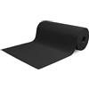 SaRani Tappeto al Metro Corsia per Esterno Corridoio Bordo Piscina Passatoia Gomma Antiscivolo Multiuso Assorbente Spugna Aquamat Tinta Unita (325x65 cm, Nero)