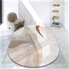 Rururug Ovale Grandi Tappeti Soggiorno Moderno Antiscivolo Lavabile Camera Comodino Tavolino da Salotto decorazioni casa,leggero casual, Oval 200 x 250 cm