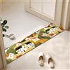 QHanky Tappeto Bagno 25x100cm,Tappeto Bagno Cucina Antiscivolo,Tappetino Super Assorbente,Tappeti in Diatomite,Tappeto Cucina Lavabile,per Doccia e Ingresso (Multicolore E)