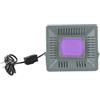 Mrisata Faretto a luce nera 50W, lampada a luce nera LED 385-400NM, proiettore impermeabile IP65 con spina, proiettore per party a luce nera, GLOW, pittura fluorescente, body (Grigio)