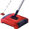 Wedhapy Spazzatappeti manuale 3 spazzole rotanti Spazzatappeti spazzola per pavimenti con ruote e grande contenitore per rifiuti Pulitore per tappeti staccabile da 43 pollici per di animali do