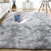 XUEDNGM Tappeto Moderno Tappeto Soggiorno 277 x 290 cm Antiscivolo, Morbido e Confortevole, Durevole Soggiorno Moderno Tappeto Tappeti Salotto Shaggy a Pelo per Camera, Grigio Chiaro