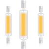 Generico Lampadine R7S LED 78mm Dimmerabile, 15W Sostituisce Alogena 150W J78, 1500LM, Luce Naturale 4000K, Doppia Estremità COB Luce Lineare Proiettore, 3 Pezzi