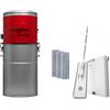 HouseVac Aspirapolvere centrale HV-755ST-35H | Potenza di aspirazione 755 AirWatt, potente motore Ametek - 1700 W | 2 turbine | Sistema Soft Start/Stop | Filtro ciclonico ibrido