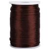 BORDSTRACT Corda di Raso, Corda di Raso di Nylon Filo di Nodo Cinese Decorazione Filo per Annodare a Coda di Ratto per Creazione di Gioielli, Cucito, Maglieria(Caffè scuro)