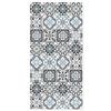 Panorama Tappeto Vinile - Modello Idraulico Triana Grigio e Blu 80x150 cm - Varie Dimensioni - Tappetino Lavabile per la Cucina - Passatoia PVC Antiscivolo