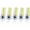 Ruiandsion Lampadina LED G4 5W AC/DC85V-265V 220V Bianco Non Dimmerabile Sostituzione Alogena 50W Efficiente dal Punto di Vista Energetico per Decorazione Interna Casa Lampada da Soffitto,5pcs