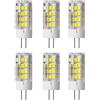 Aiwerttes 6PCS G4 AC/DC 12V Lampadine a Led 5W Equivalenti a 50W Lampadina Alogena 500 Lumen Luce Bianca Fredda 6000K Luci Led Non Dimmerabili