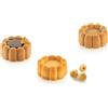 silikomart Stampi in Silicone per Dolci - Charlotte XS 16 - ⌀38 H 18 MM - Accessori Professionali per Natale e Pasticceria - Stampini Monoporzione per Dolci Forno