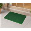 Tata Home SET 2 PEZZI Zerbino Ingresso in Gomma Tappetino Esterno con Setole Sottili Restistente Antisporco Lavabile Rettangolare Misura 40x60 cm Colore Verde